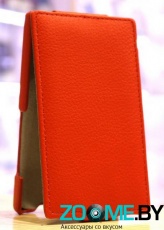 Чехол-блокнот для LG L Fino D295 UpCase красный