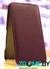 Чехол-блокнот для LG L Fino D295 UpCase фиолетовый
