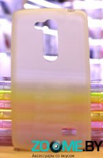 Чехол-накладка для LG L Fino D295 силиконовый SMART матовый белый