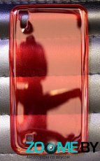 Чехол для LG X Power силиконовый SMART глянцевый красный