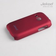 Чехол для Samsung S6310 Galaxy Young пластик Jekod красный (пленка в комплекте)