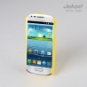 Пластиковая накладка на заднюю крышку Jekod для Samsung i8190 Galaxy Slll Mini жёлтая глянцевая фото