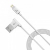 Кабель USB - Apple 8 pin HOCO UPL11 1.2м круглый 2.1A боковой белый фото