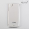 Пластиковая накладка на заднюю крышку Jekod для Sony Xperia Arc S LT18i белая глянцевая фото