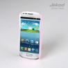 Пластиковая накладка на заднюю крышку Jekod для Samsung i8190 Galaxy Slll Mini розовая глянцевая фото