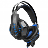 Проводные наушники Hoco W102 Cool tour со всенаправленным микрофоном, черно-синий фото