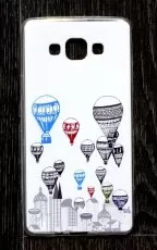 Чехол для Samsung Galaxy A7 силиконовый Holster воздушные шары