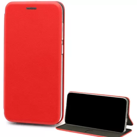 Чехол для Samsung Galaxy A30 книга Fashion Case 3D с визитницей красный фото