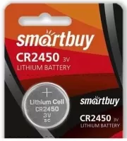 Батарейка литиевая Smart Buy CR2450/5B (100/2000) (SBBL-2450-5B)