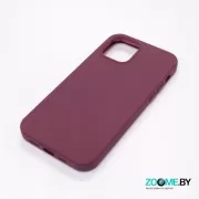 Чехол для Iphone 12 Pro Slilicone Case бордовый