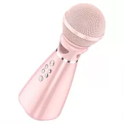 Микрофон HOCO BK6 Hi-song беспроводной для караоке, розовый