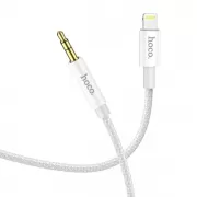 AUX Audio кабель Hoco UPA19 на Lightning 1м, белый
