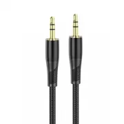 Аудио-кабель AUX Hoco UPA25 Jack 3.5 - Jack 3.5 1м, черный