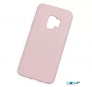 Чехол для Samsung Galaxy S9 Silicone case нежно-розовый