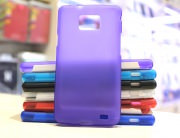 Чехол для Samsung i9100 Galaxy S 2 силиконовый SMART матовый фиолетовый