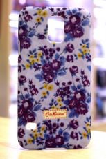 Чехол для Samsung i9600 Galaxy S5 (G900F) пластик Cath Kidston светло-голубой с розово-желтыми цветами
