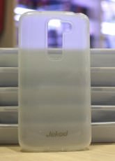 Чехол для LG D618 G2 Mini гелевый Jekod белый (пленка в комплекте)