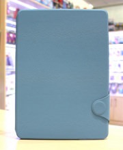 Чехол для Samsung Galaxy Note 10.1 2014 (SM-P605) книга SMART рифленый голубой