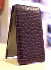 Чехол для Nokia Lumia 925 блокнот Art Case крокодил фиолетовый