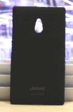 Чехол для Nokia XL Dual Sim пластик Jekod черный (пленка в комплекте)