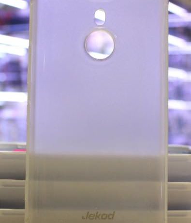Чехол для Nokia Lumia 1520 гелевый Jekod белый (пленка в комплекте) фото