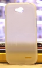 Чехол-накладка для LG D410 L90 силиконовый SMART матовый белый
