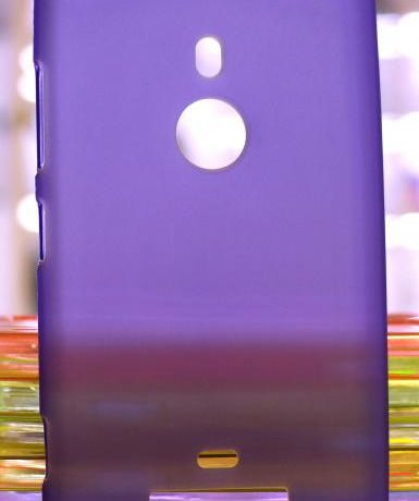 Чехол-накладка для Nokia Lumia 925 силиконовый SMART матовый фиолетовый фото