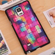 Чехол-накладка для Samsung Galaxy Note 4 (N910S) пластик GIFS цветные квадраты