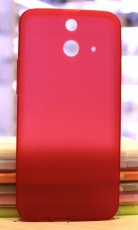 Чехол-накладка для HTC One E8 силиконовый SMART матовый малиновый