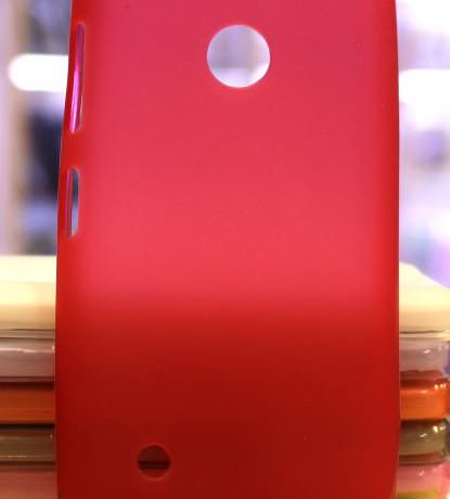 Чехол-накладка для Nokia Lumia 520/525 силиконовый SMART матовый малиновый фото