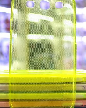 Чехол-накладка для Samsung i9300 Galaxy S3 силиконовый SMART глянцевый желтый фото