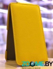 Чехол-блокнот для LG L Bello D335 UpCase желтый