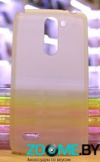 Чехол-накладка для LG L Bello D335 силиконовый SMART матовый белый