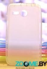 Чехол-накладка для Lenovo A316i силиконовый SMART матовый белый