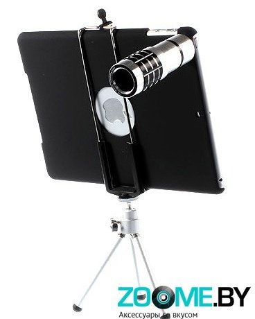 Линзовый телескоп 12 зум для iPad Air со штативом серебро фото