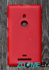Чехол для Nokia Lumia 925 силиконовый SMART матовый малиновый