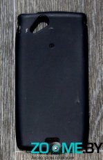 Чехол-накладка для Sony Xperia Arc LT15i силиконовый SMART матовый черный