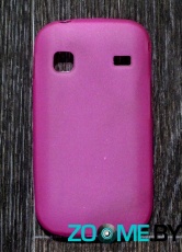 Чехол для Samsung S5660 Galaxy Gio силиконовый SMART матовый розовый