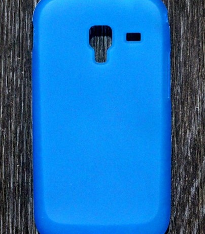 Чехол для Samsung i8160 Galaxy Ace 2 силиконовый SMART матовый голубой фото
