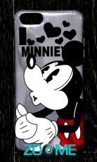 Чехол для iPhone 6 Plus пластик Disney I Love Minniey