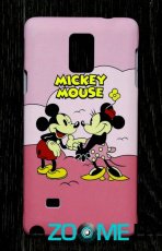 Чехол для Samsung Galaxy Note 4 (N910S) пластик Disney розовый Mickey Mouse