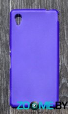 Чехол для Sony Xperia M4 Aqua силиконовый SMART матовый фиолетовый