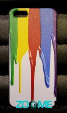 Чехол для iPhone 5/5s пластик Lux Case краски (пленка в комплекте)