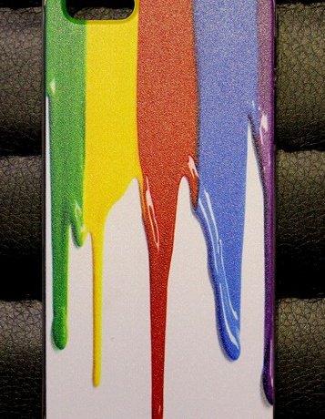 Чехол для iPhone 5/5s пластик Lux Case краски (пленка в комплекте) фото