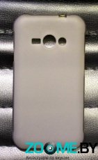Чехол для Samsung Galaxy J1 Ace (J110H/DS) силиконовый SMART матовый серый