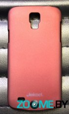 Чехол для Samsung i9295 Galaxy S4 Activ пластик Jekod бордовый (пленка в комплекте)