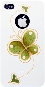 Чехол для IPhone 4/4S iCover Hand Printing Butterfly Heart White (IP4-HP-BH/W) фото