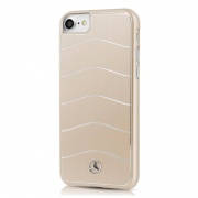 Чехол для iPhone 7 Mercedes Mercedes для iPhone 7 Wave VIII Hard Brushed aluminium Gold (MEHCP7CUSALGO)