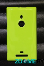 Чехол-накладка для Nokia Lumia 925 силиконовый глянцевый желтый