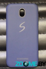 Чехол для Samsung Galaxy J7 (2017) (J730) силиконовый Silicone Case синий